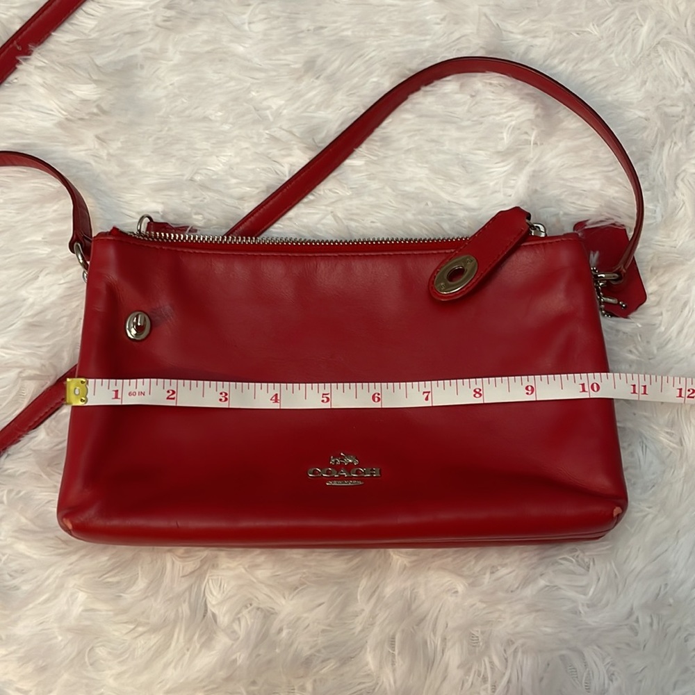 Red Coach Bag - Picture 7 of 8